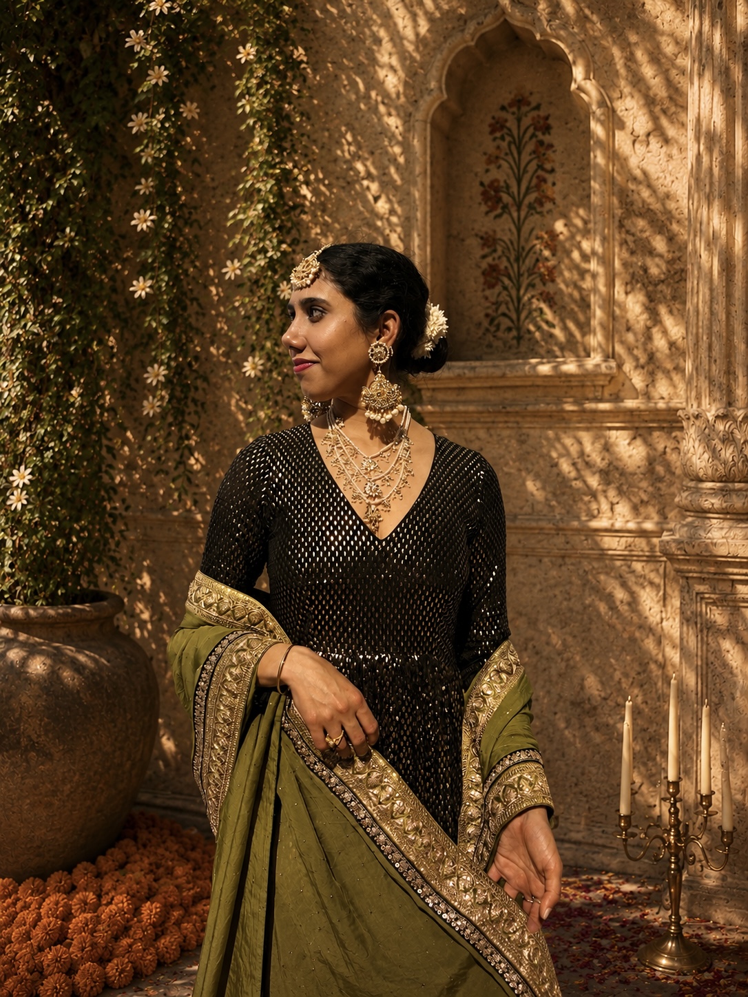 Noir Anarkali